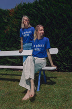tee-shirt bleu roi la bonne mère Naissance publique X Sophie Ferjani